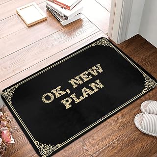 Ok, New Plan Welcome Mat, For Kitchen Comfort Bar Accessories Man Cave | Carpet Funny Door Mat Outside Entrance, Non Slip Kitchen Floral Bath Kitchen Standing, Outdoor Welcome Mat Front Door