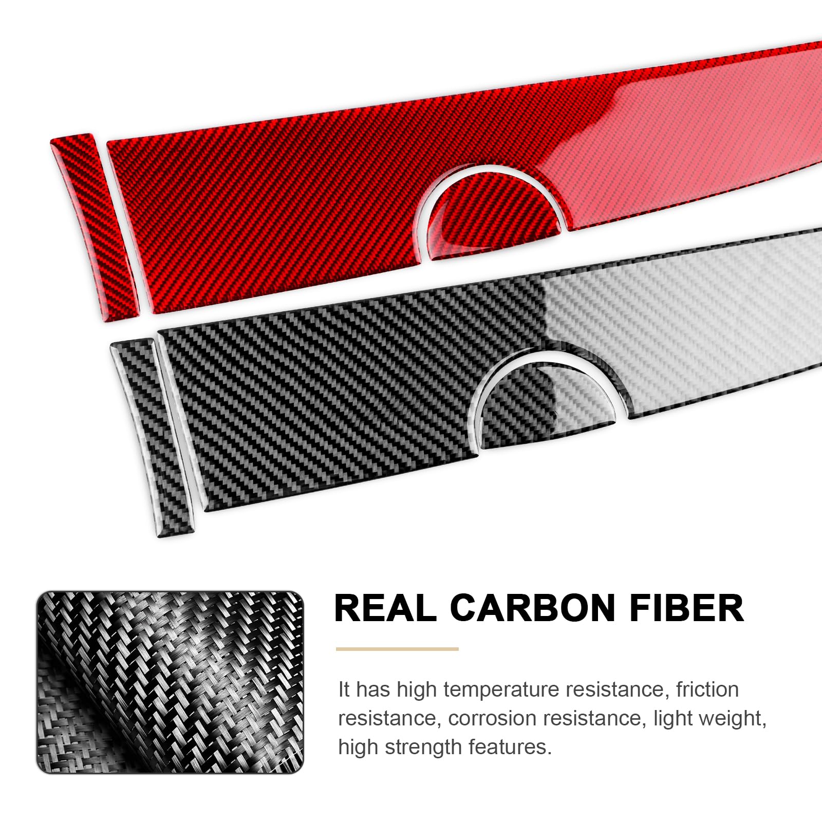 Kit Interni Fibra Carbonio Per Fiat 500 E Abarth 595 - Coprivano Passaggero Stile Carbonio Nero - Foto 11