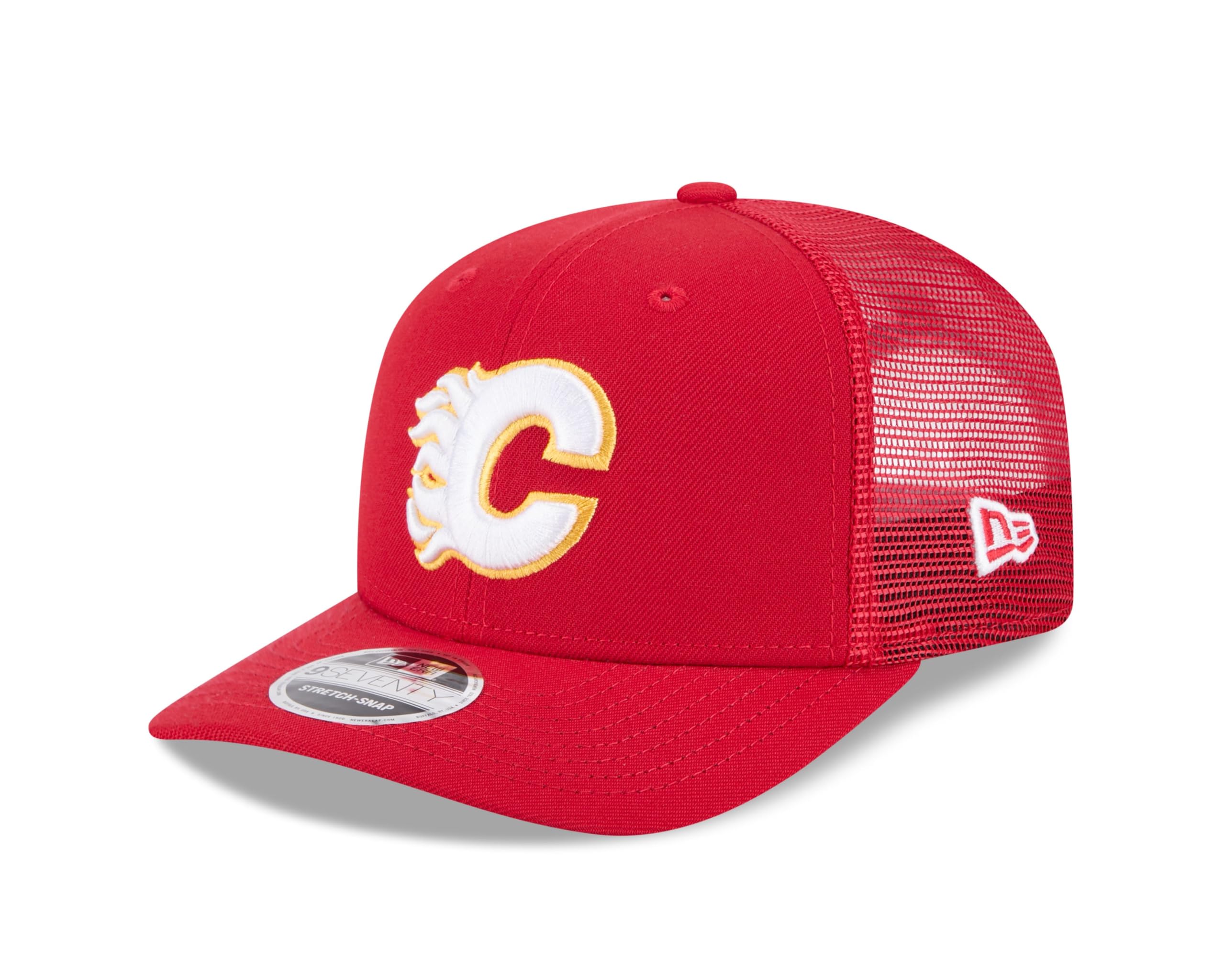 New Era Calgary Flames 9Seventy Stretch-Snap NHL Trucker Cap Red