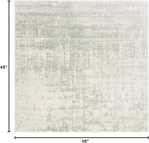 Miniatura 138 de SAFAVIEH Adirondack Collection Tapete de área XL, 12 x 15 pies, color crema y dorado, diseño abstracto moderno, no desprende pelusa y de fácil