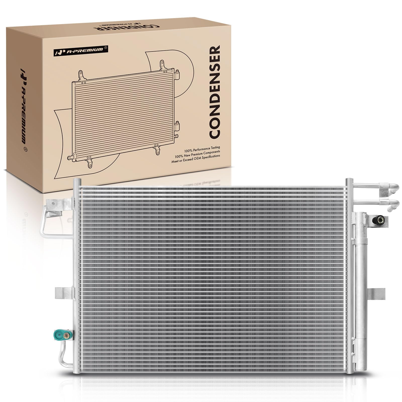 A-Premium Air Conditioning A/C Condenser Compatible with Ford Explorer 2011-2019 V6 3.5L, Replace# BB5Z19712A