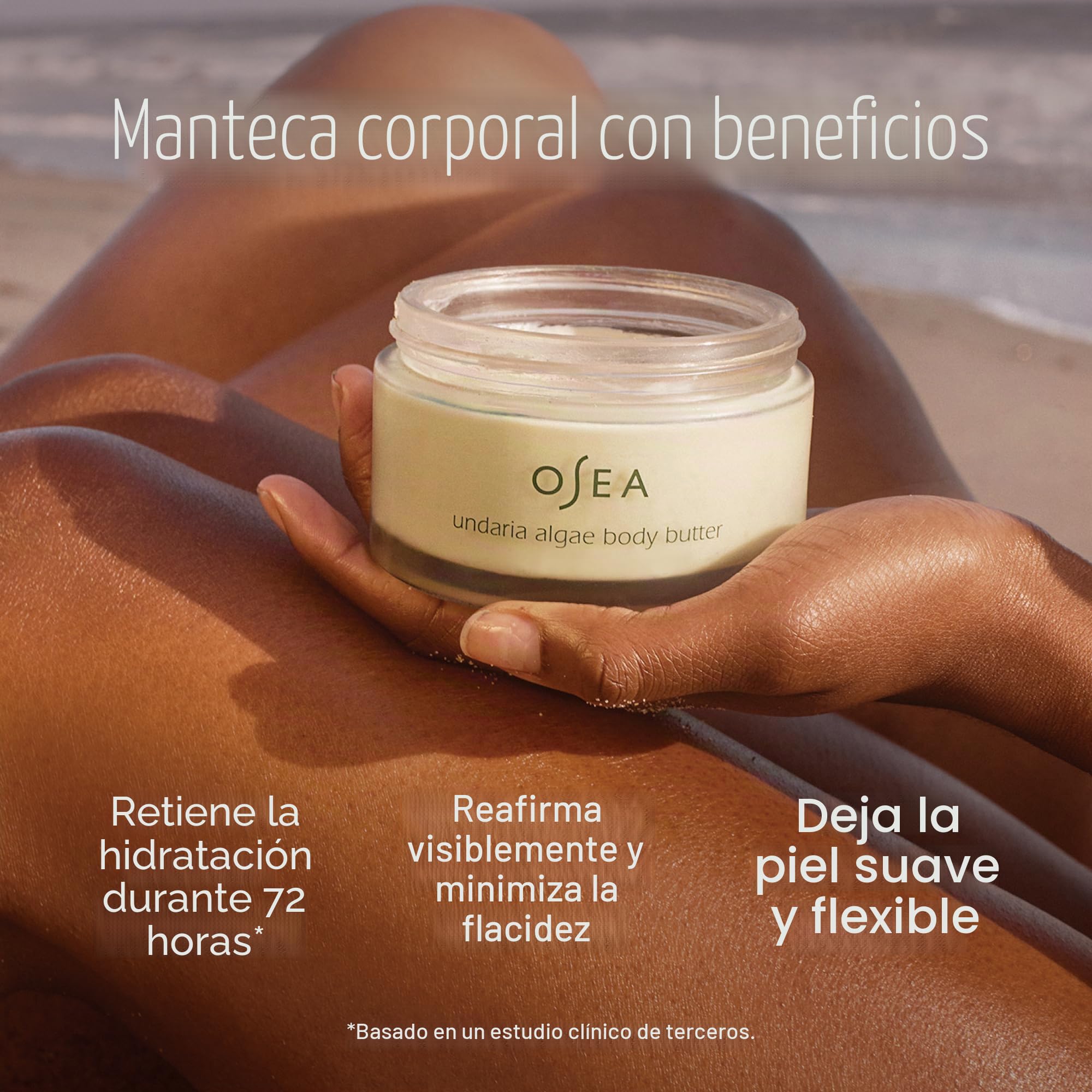 OSEA Undaria Algae Body Mantequilla 6.7 oz | Ultra hidratante, piel seca y cremosa, piel más firme, textura crema espesa, algas Undaria, limpio y vegano