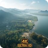 Aerial View Screensaver – Stunning Drone Landscapes, Flying Over Cities & Nature, Relaxing HD Sky Scenes, Looping Ambient Background