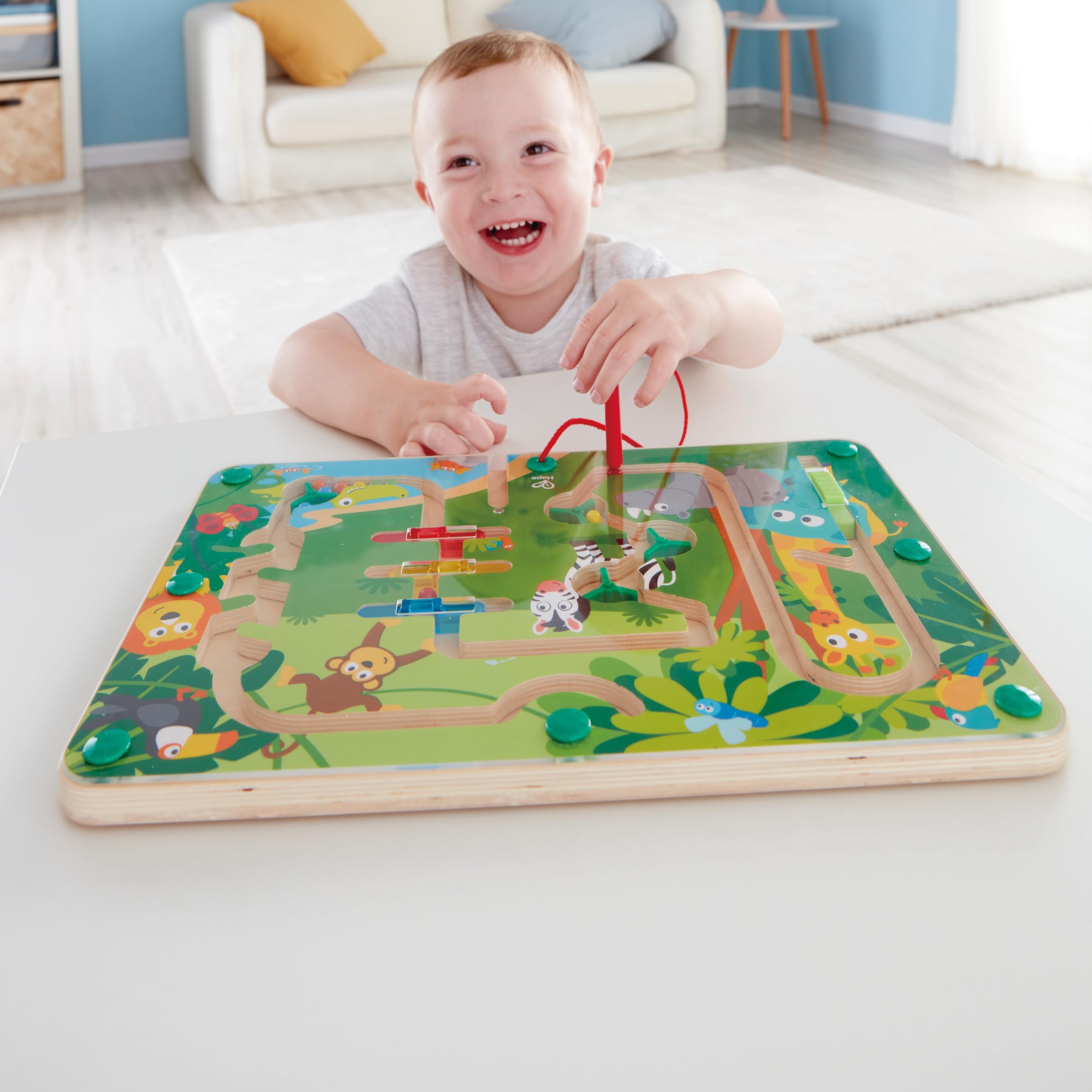 Hape E1714 Wooden Jungle Magnetic Maze