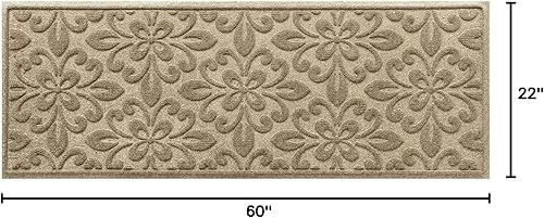 Miniatura 3 de Bungalow Flooring Waterhog - Tapete para puerta de pasillo, 2 x 5 pies, fabricado en Estados Unidos, duradero y decorativo, antideslizante,