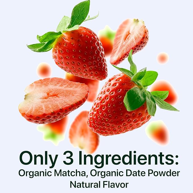 Té Matcha Orgánico Fresa para Bebidas Heladas 60 g miniatura 6