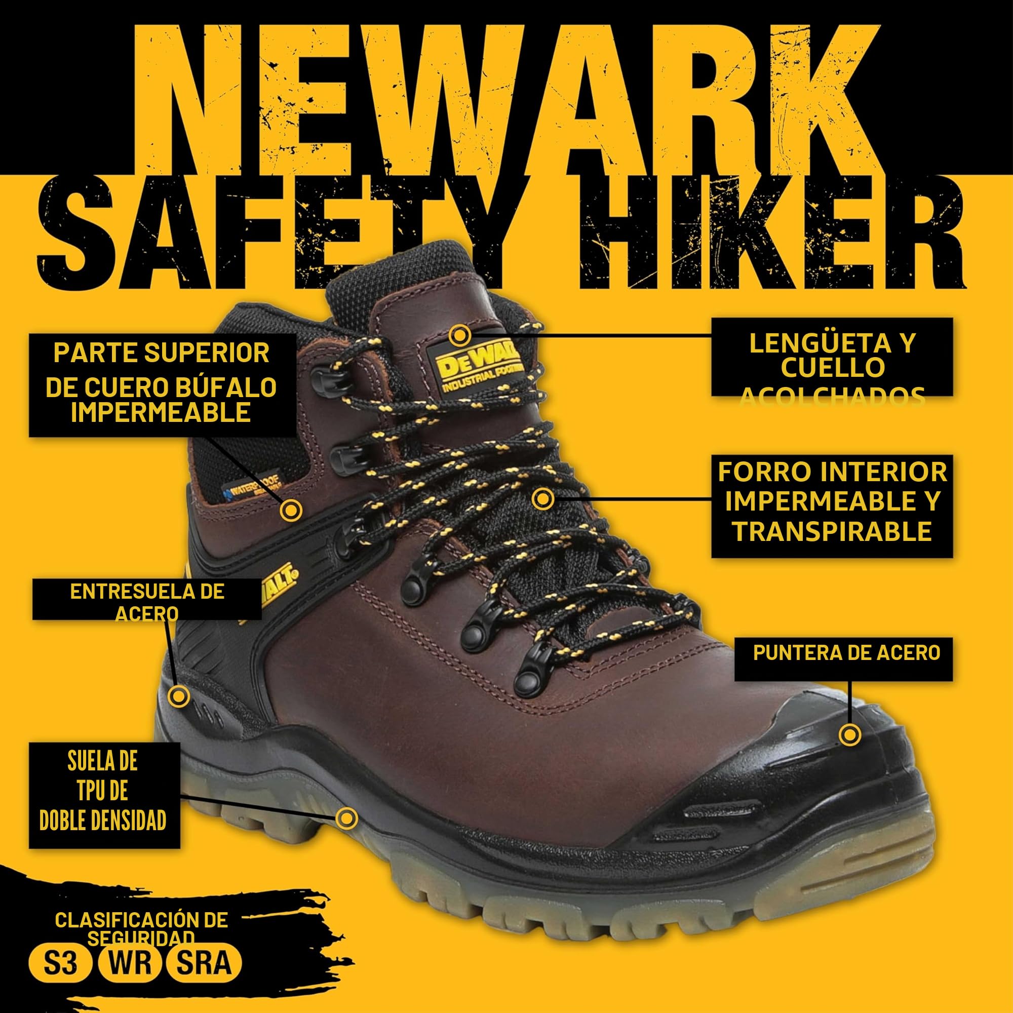DeWALT - Botas de Seguridad para Hombre