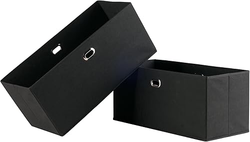 Winsome Torino AlmacenamientoOrganización, negro 23.03 pulgadas de ancho x 10.24 pulgadas de alto x 10.24 pulgadas de profundidad
