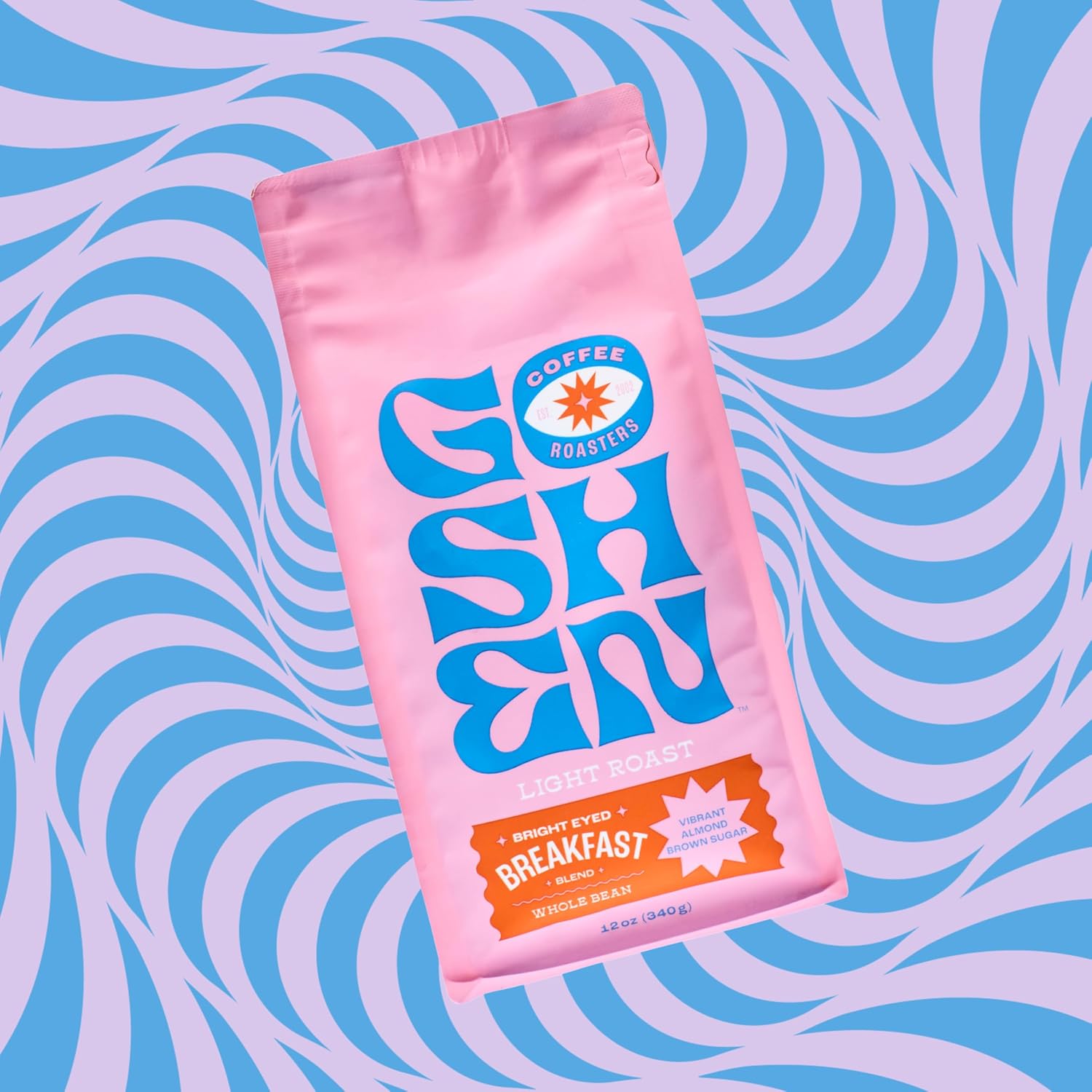 Goshen Coffee Roasters Whole Bean Bright Eyed Breakfast Blend | Light Roast, Brewed or Espresso | Award-Winning - Natural and Washed | Vibrant, Almond, Brown Sugar Flavors | 2 Lb Bag