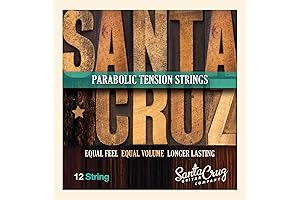 Santa Cruz Parabolic Tension 12 String Acoustic Guitar Strings