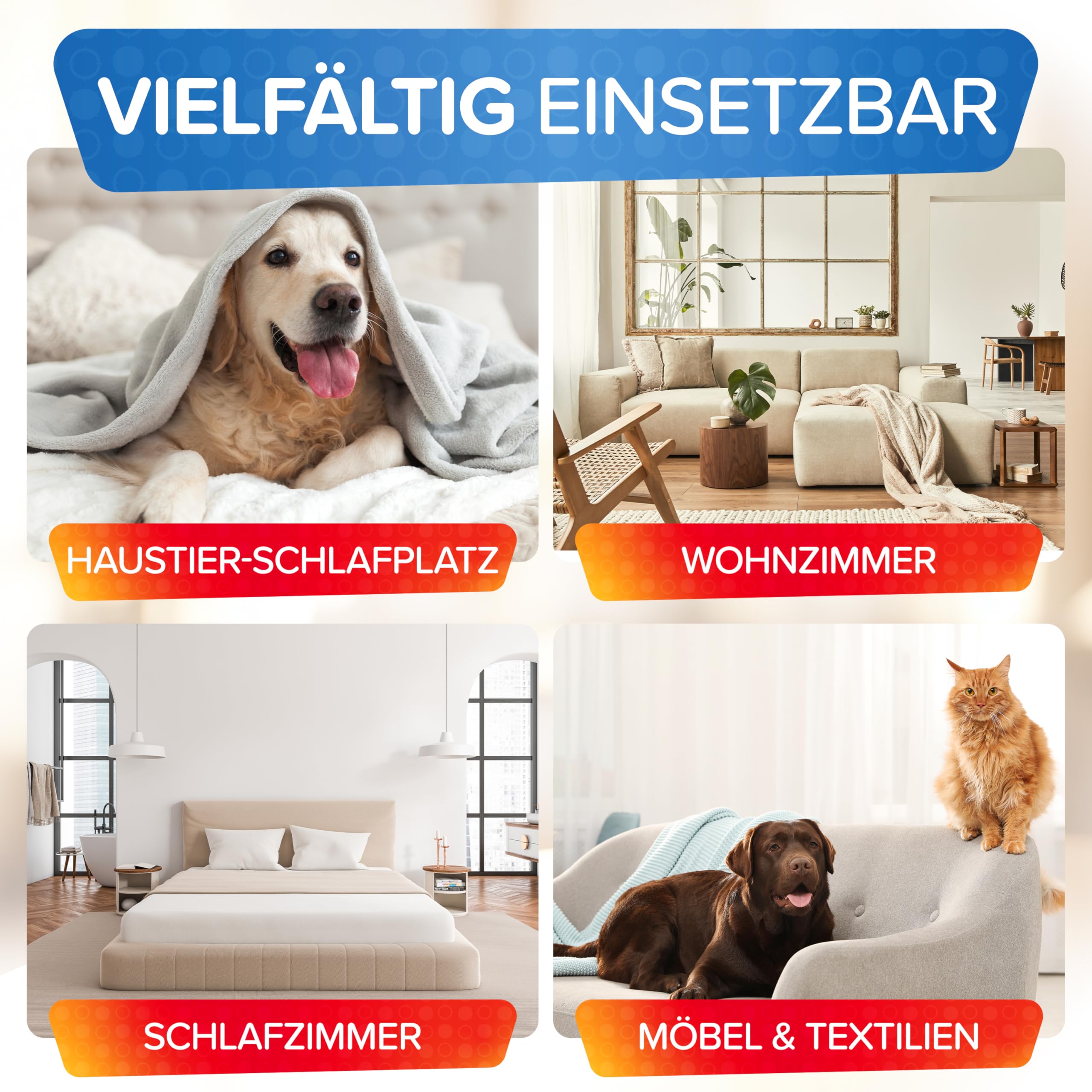 Patronus Flöhe Power Fogger mit maximaler Sofortwirkung [2X 150ml] | effektiver Floh-Fogger zur Abwehr gegen Flöhe in der Wohnung - Flohbomben für schwierig erreichbare Floh-Verstecke