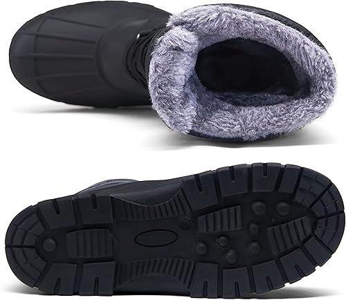 Miniatura 3 de Jousen Men's Winter Boots Lightweight Waterproof Snow Boots For Men Fur Warm Mens Boots