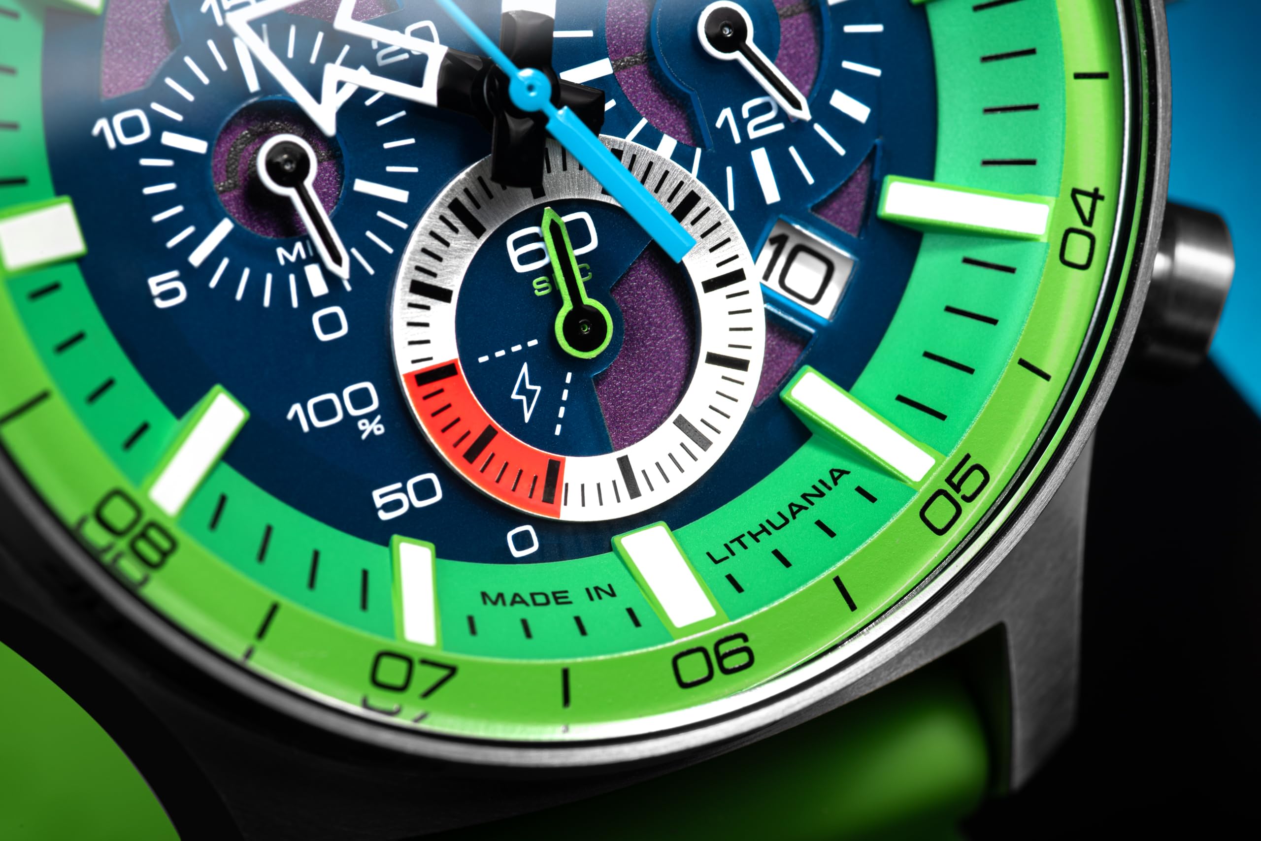 Vostok Europe Expedition North Pole Solar Chronograph zegarek męski z 2 różnymi bransoletkami