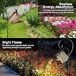 Arrosage de la boîte avec lumières, lumières solaires pour jardin extérieur Art Décor suspendu lanternes solaires, étanche en métal pour promenades de triage Patio Table