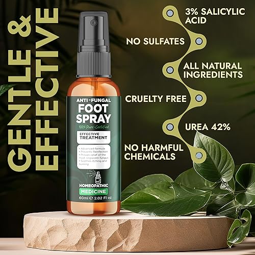 Miniatura 3 de Spray antifúngico para pies  Aerosol para pies de atletas, aerosol para olores de pies, tratamiento de tiña  Spray antipicazón para hongos en los
