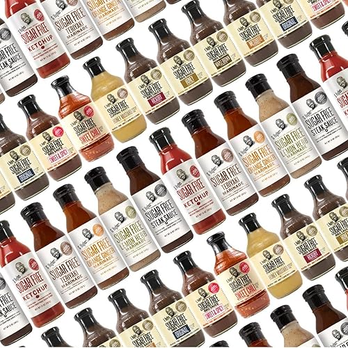 Miniatura 8 de Paquete de salsa | Salsa sin azúcar para barbacoa de nogal | Salsa de inmersión sin azúcar de mostaza | Adobo Teriyaki sin azúcar | Sin gluten