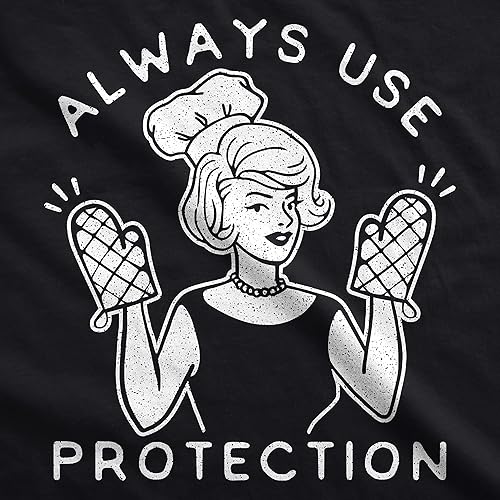 Miniatura 2 de Crazy Dog T-Shirts Always Use Protection Cookout Apron Funny Sarcastic Sexual Innuendo Kitchen Smock