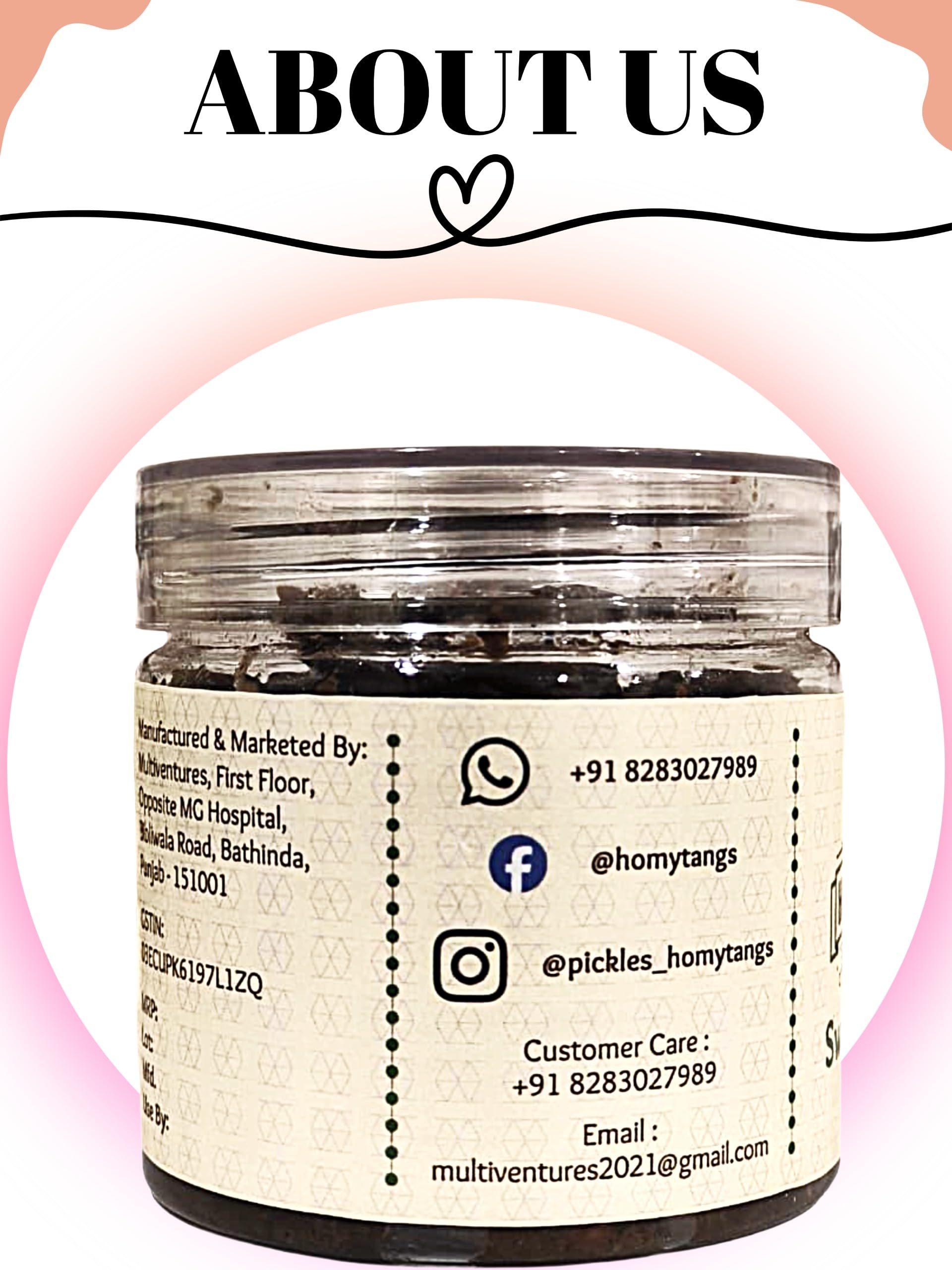 HOMYTANGS Tomato & Tamarind Pickle 400g – Authentic Homemade Blend, Tangy & Spicy Indian Achar, Natural Ingredients, No Preservatives 2