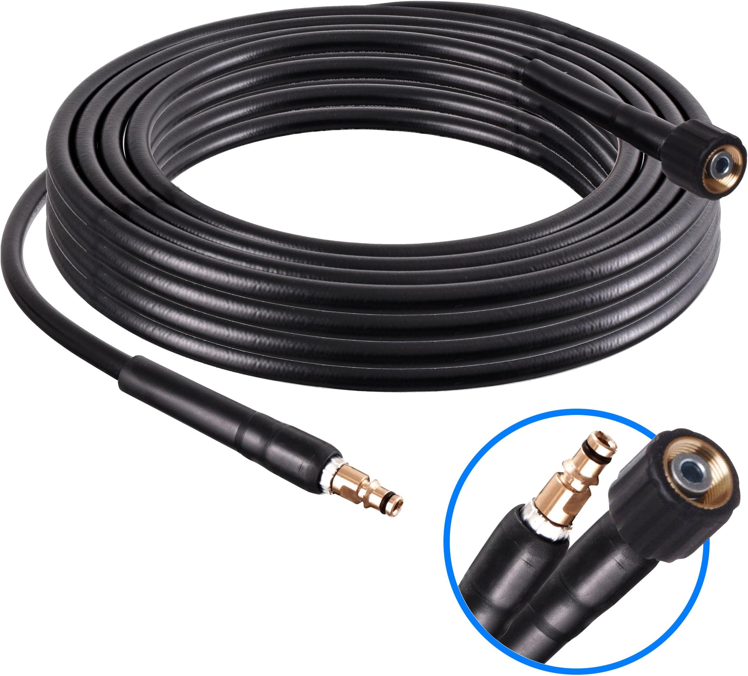 M&M Smartek Hogedrukslang met M22 IG reserveslang 160bar 40° voor Kärcher K2 /K3/K4/K5 (12 meter