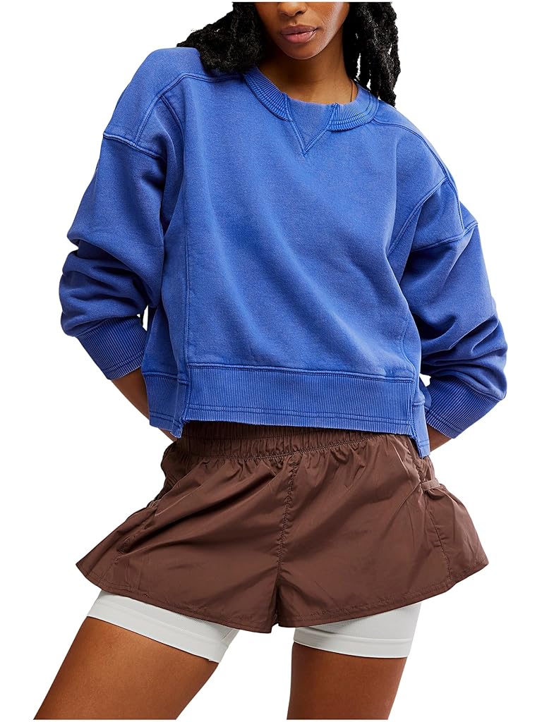 Orange Free People Intercept Pullover