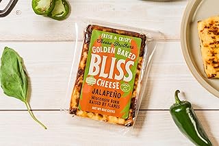 Cheese Bros. Jalapeno Baked Bliss Cheese | Made in Wisconsin | Heat & Eat | Fresh & Crispy | 4 Pack…