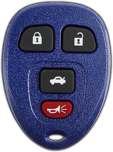 KeylessOption. Llave a control remoto de reemplazo, 4 botones, Azul