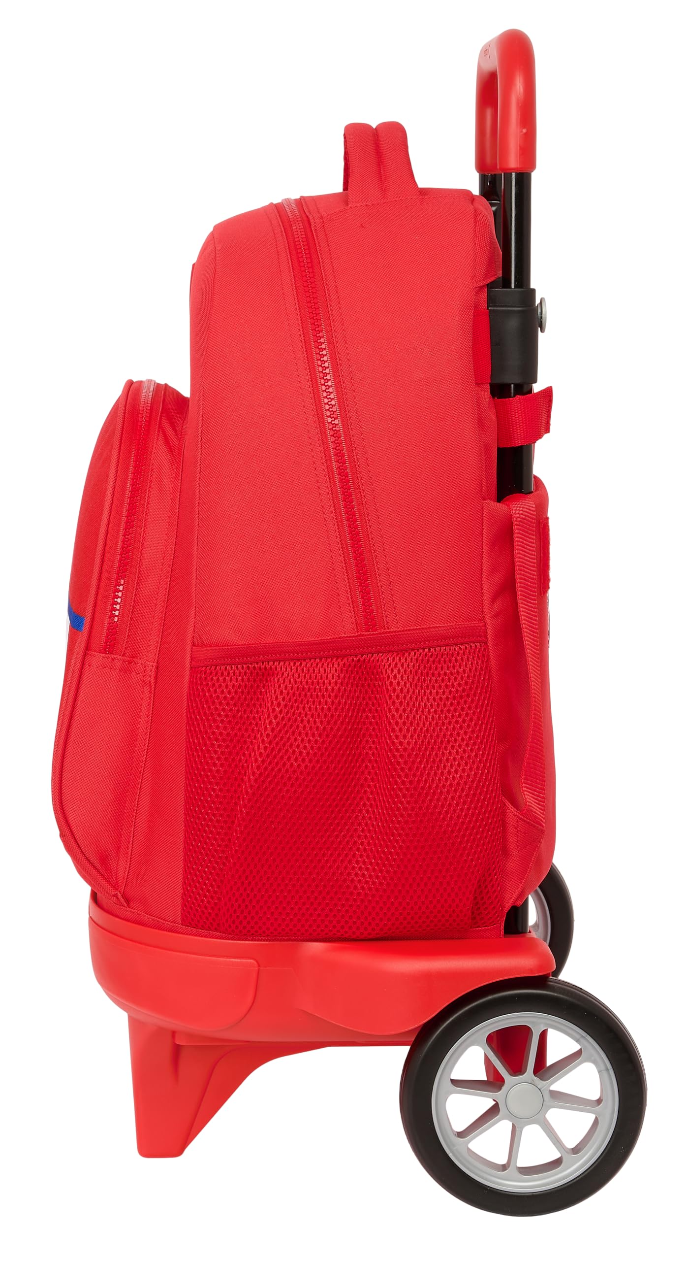 SAFTA ATLÉTICO DE Madrid - Mochila Grande con Ruedas, Compact Evolución, Extraíble, Ideal para Niños de Diferentes Edades, Cómoda y Versátil, Calidad y Resistencia, 33x22x45 cm, Color Rojo
