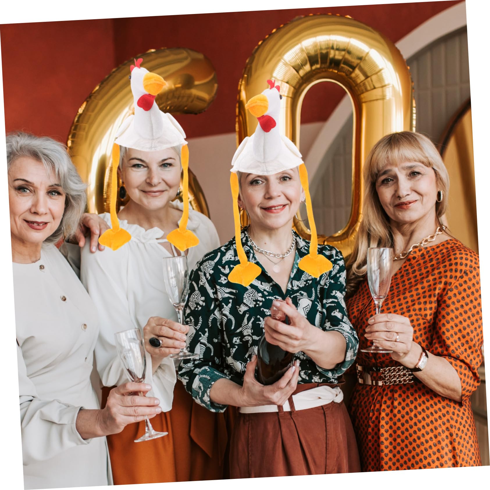 Pluszowy Kapelusz Kurczaka Do Cosplayu i Przebieranek Zabawny Kapelusz Zwierzęcy Przyjęcia i Sesje Zdjęciowe Miękki i Gadżet Kostiumowe Imprezy