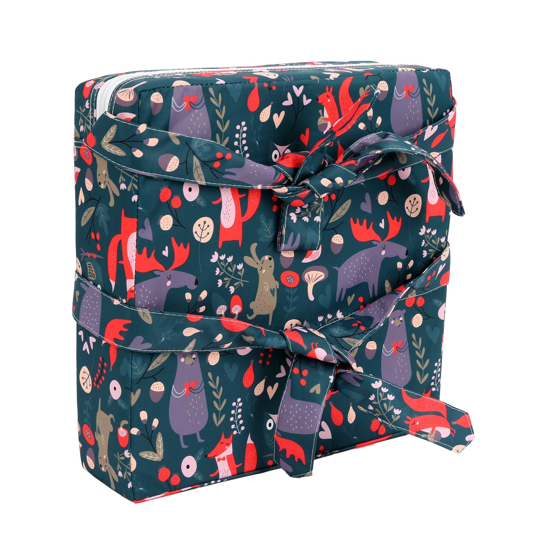 FANSU Cuscino Rialzo da Sedia per Bambini, Modello Cartone Animato Facile da Pulire e Comodo Regolabile Smontabile Cuscino Alzasedia per Seggioloni Sedia da Giardino Cuscino Seduta (Blu)