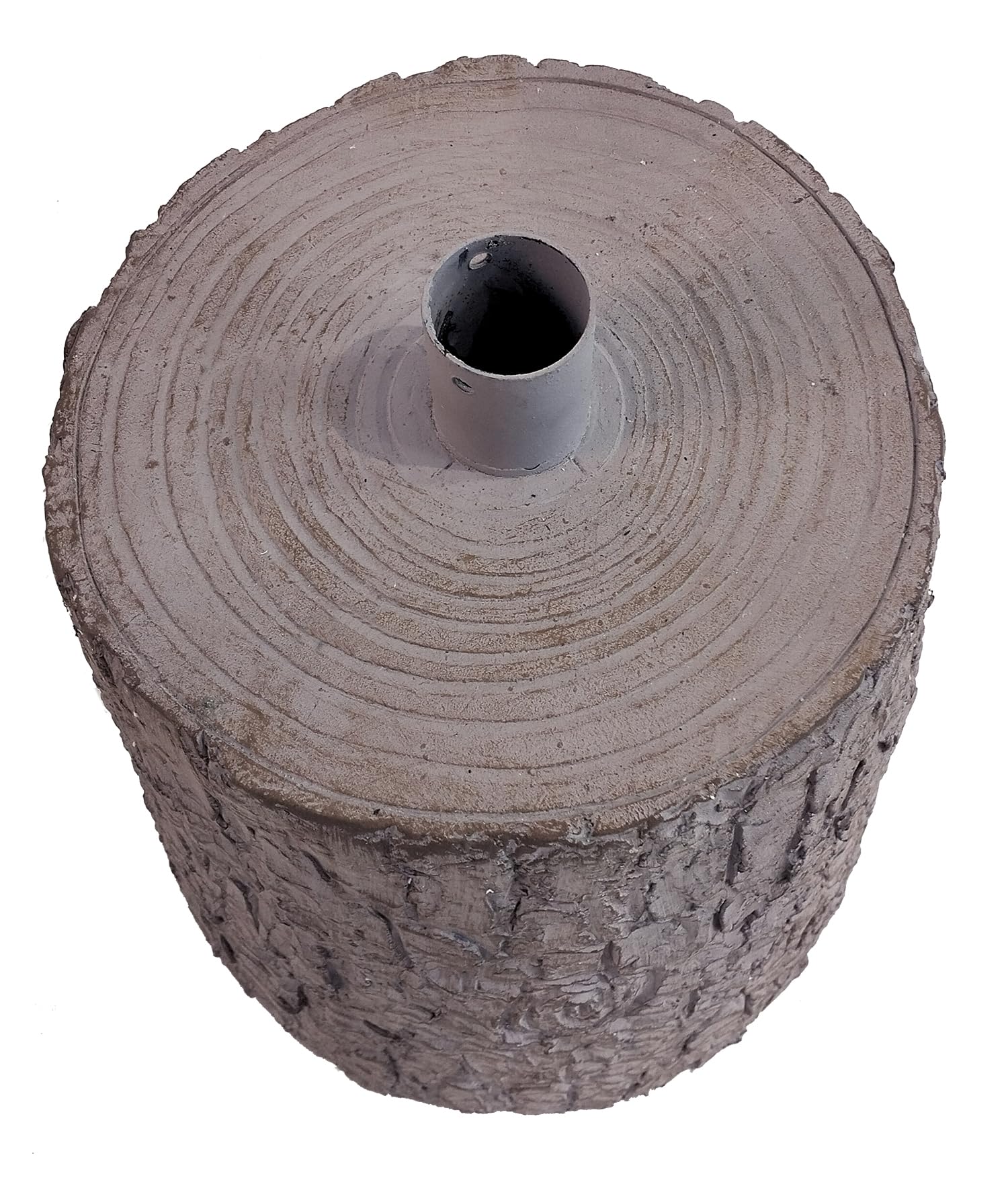 XONE Base Tronco per Albero di Natale | Supporto Albero di Natale Effetto Legno, Dimensioni Ø35xH45cm