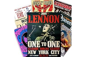 Vintage Rock Wall Collage Kit: A Nostalgic Tapestry of Music Idols