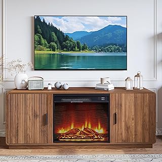 BERRYMERRY 60inch Fireplace TV Stand with 23