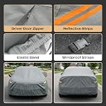 Kayme Heavy Duty Car Cover Custom Fit for Jeep Grand Cherokee (2010-2026) Waterproof All Weather, Outdoor Full Exterior Covers Sun Rain UV Protection with Storage Bag.
