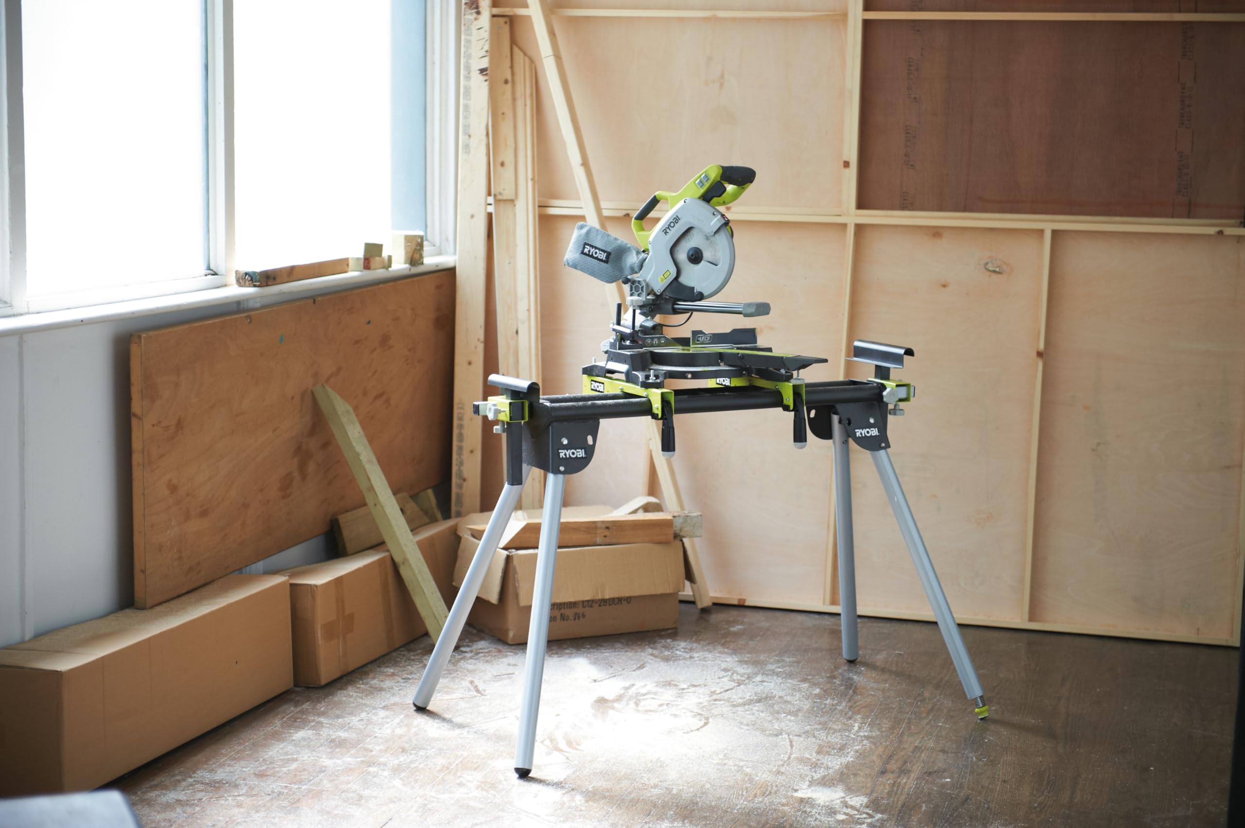 RYOBI Podstawa piły ukośnej RLS02, pasuje do piły ukośnej EMS254L, EMS216L, EMS190DCL, EMS2026SCLHG