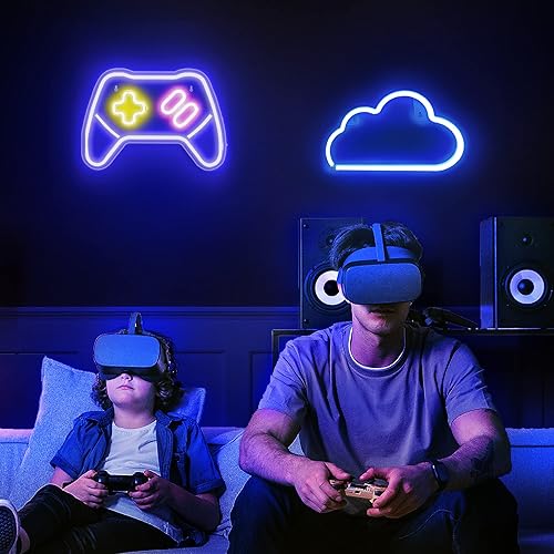 Miniatura 2 de Lumoonosity Luz azul para juegos con controlador azul de nube azul