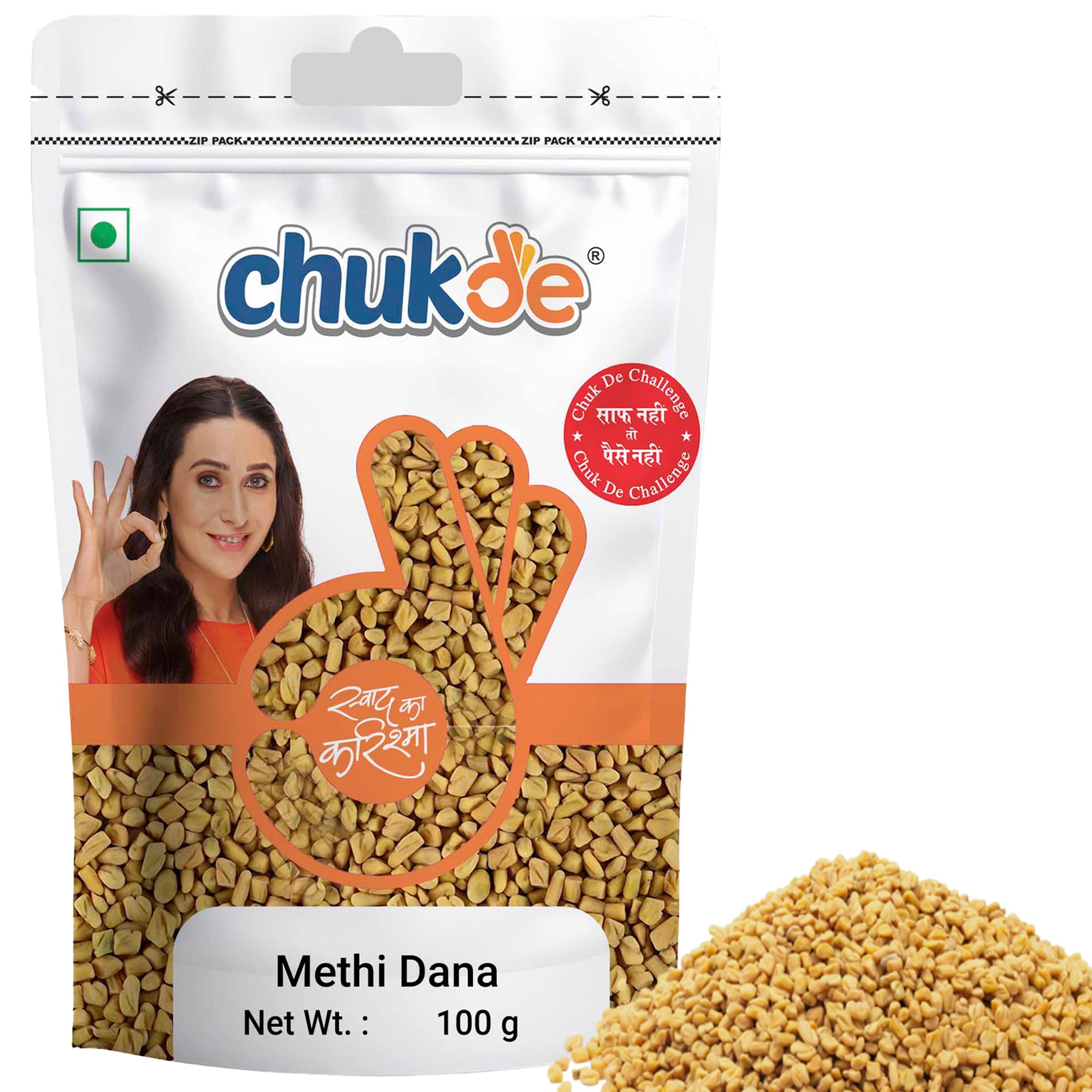 Chukde - Methi Dana | Fenugreek Seeds | Ideal for Spice Blends, Curries, Bread, Pickles, Chutneys | Digestive Health, Breast Milk Production, Anti-inflammatory Effects | 100 Gram (Pack of 6)-image-15