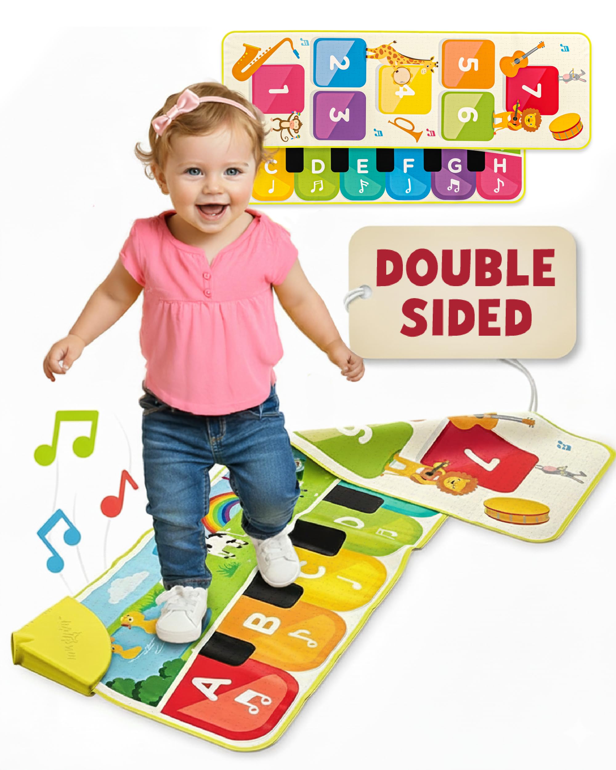 Amazon.com: Move2Play, Double Sided Piano Mat | 50+ Sounds & Songs