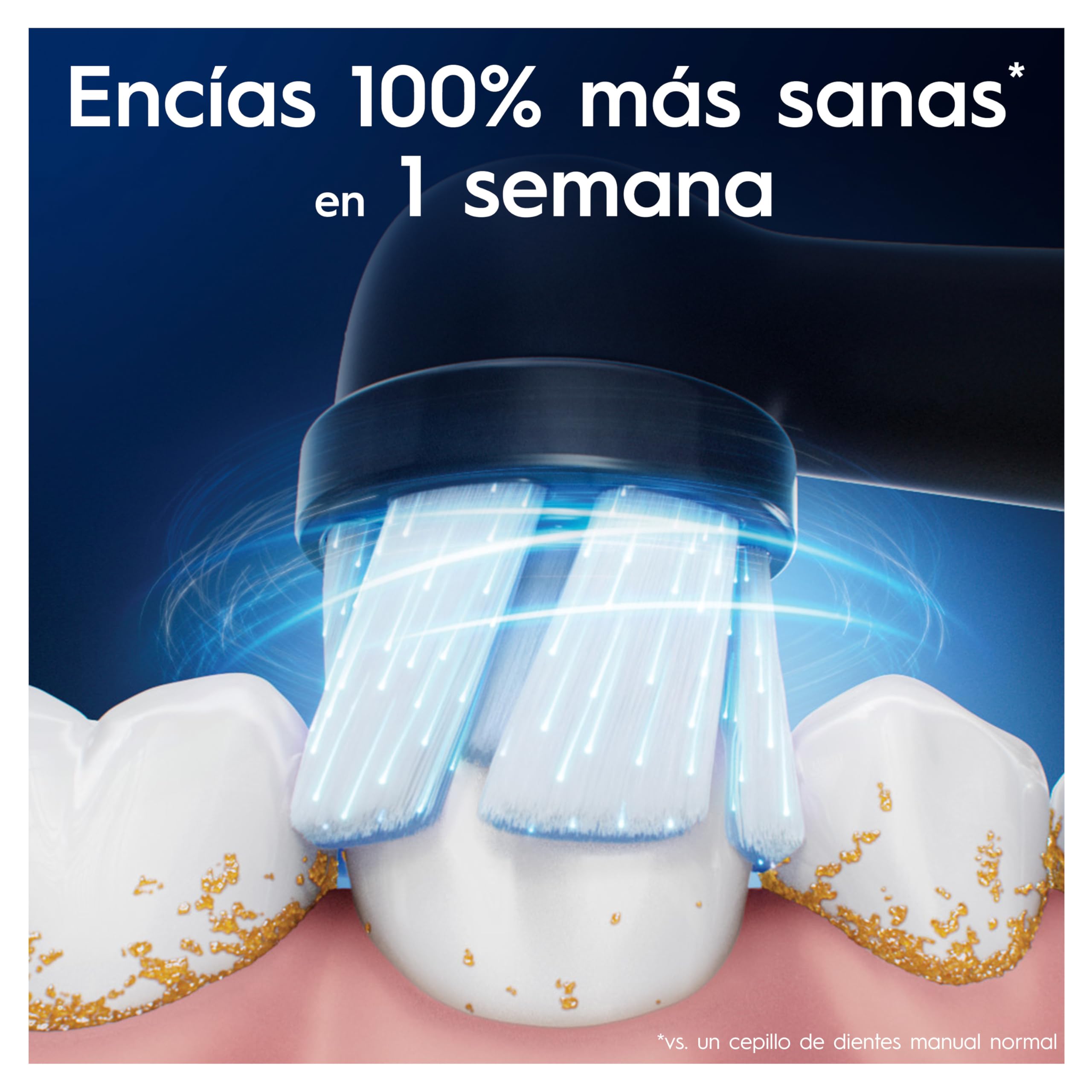 Oral-B iO Gentle Care Cabezales de Recambio Originales, Blanco, Pack de 4 - Recambios para Cepillos de Dientes Eléctricos Oral B iO, Cepillado Delicado para Encías Sensibles, Filamentos Suaves