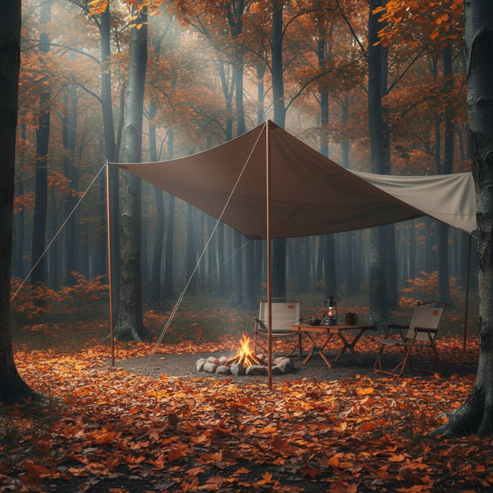 Zeltstange Vielseitige Aluminium Tarpstange Zeltgestänge Stützstange mit Edler Holzmaserung für Schnellen Aufbau für Campingausflug Terrasse Picknick Outdoor