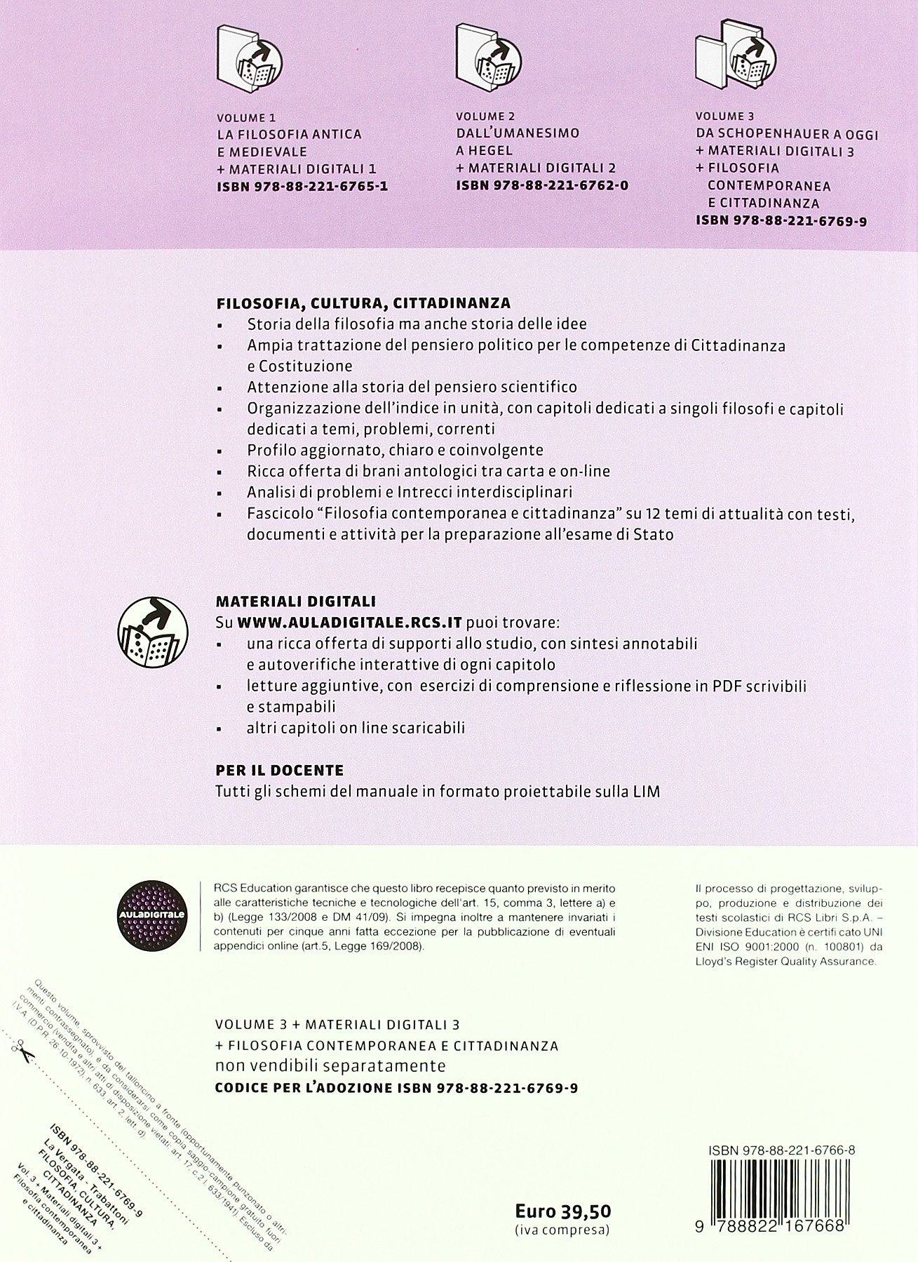 Filosofia cultura cittadinanza. Per le Scuole superiori. Con espansione online. Da Schopenhauer a oggi (Vol. 3)