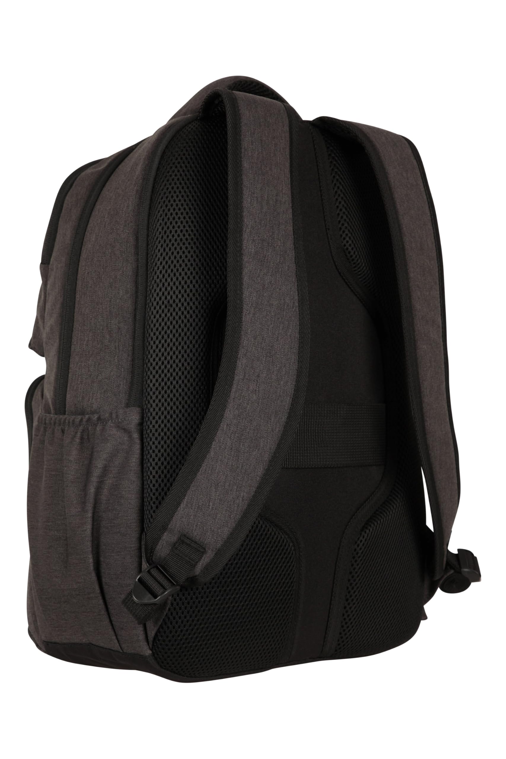 Mountain Warehouse Commuter Rucksack 30 L – Tagesrucksack mit großem Fassungsvermögen Laptop-Tasche, RFID-Reißverschlusstaschen Flaschentasche – Ganzjahres Camping Grau EIN