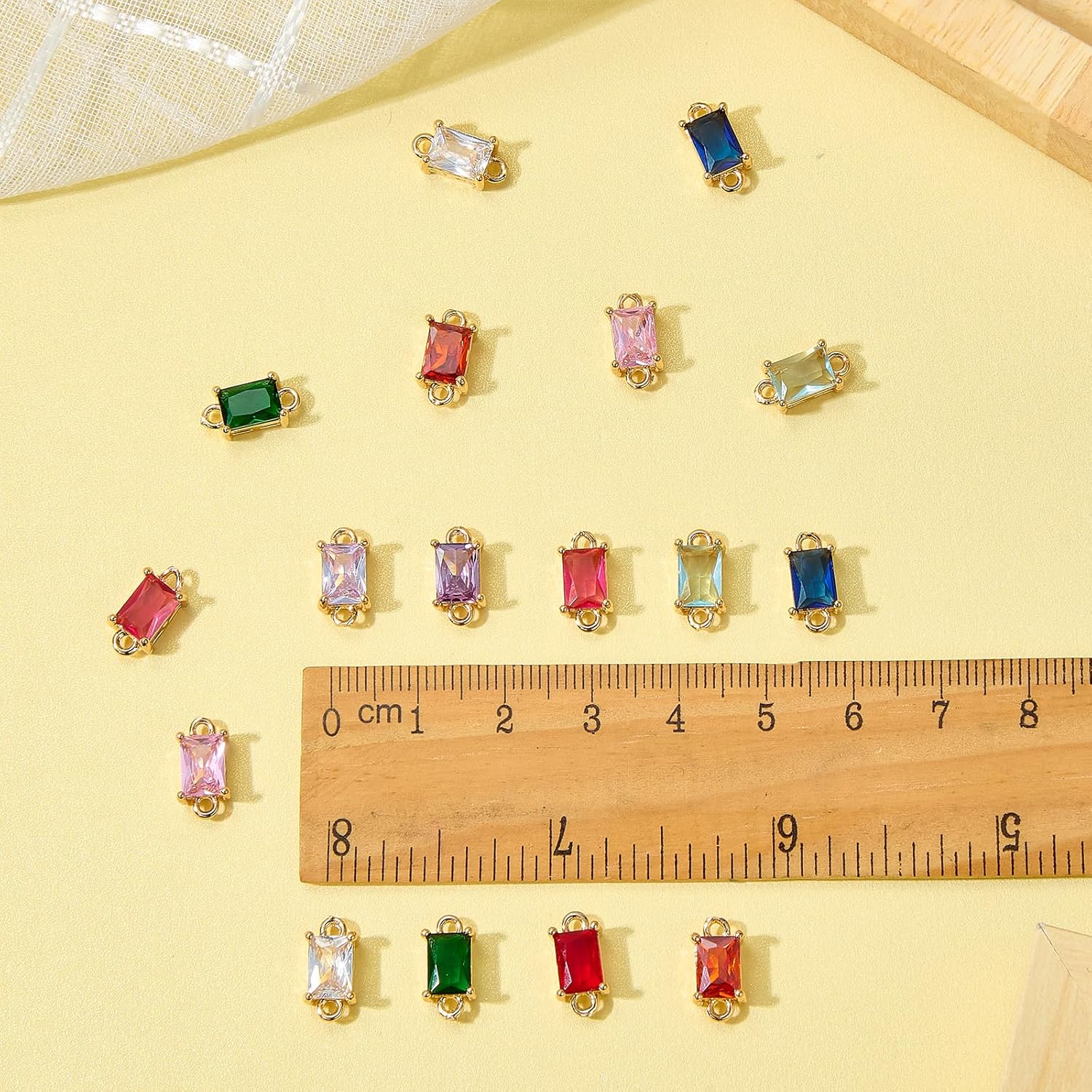 20Pcs Crystal Birthstone Charms Connector Charms for Earring Making 10 Styles Crystal Pendants for DIY Jewelry Necklace Earring Bracelet Accessories - Image 3
