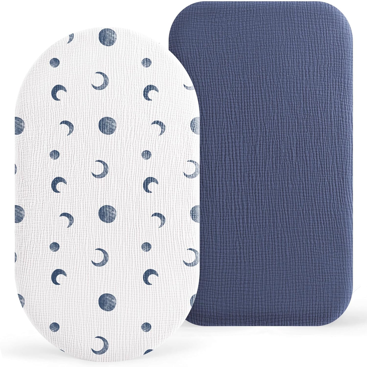 Muslin Moses Basket Sheets 2 Pack
