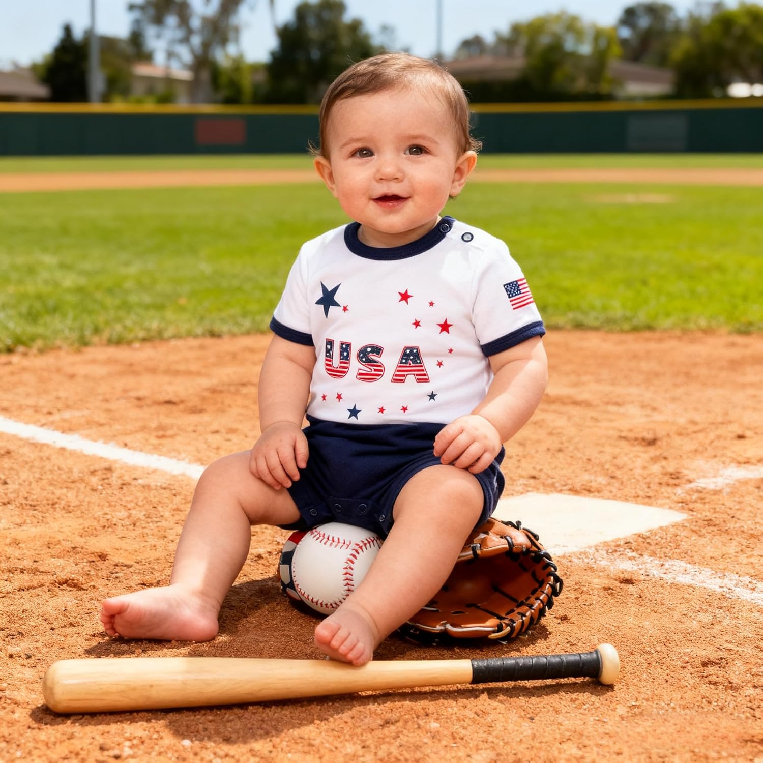 Unisex Baby Soccer Onesie Newborn Football Outfit Infant Boy Girl image 3