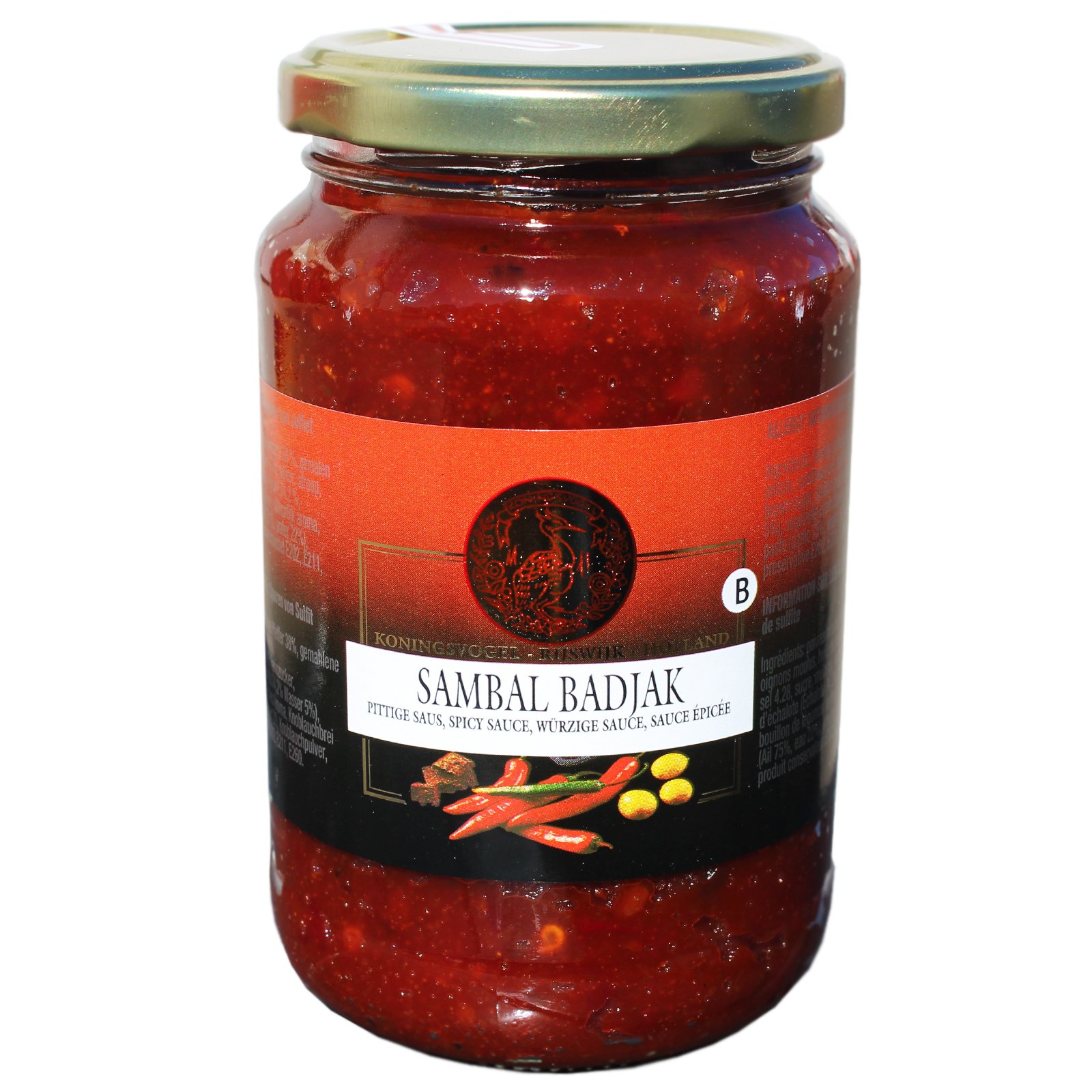 KoningsvogelChilli Paste/Sambal Badjak - 6x 375g