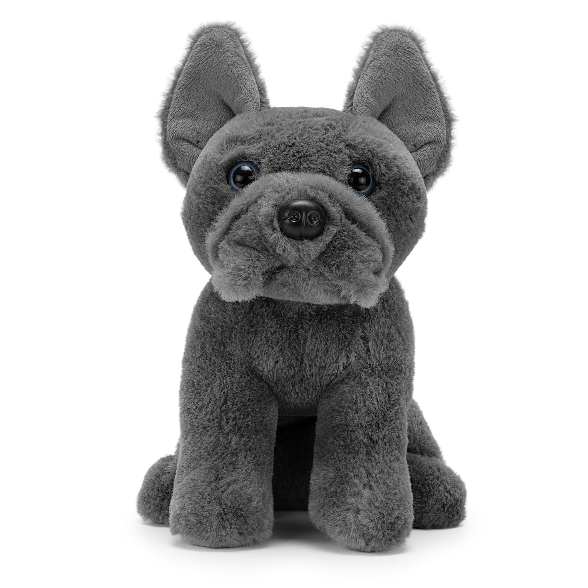Zappi Co Pierre the French Bulldog Plush Toy Frenchie (22cm) Frenchie Fella – Soft Cuddly Recycled – Compact Loyal Companion (Grey)