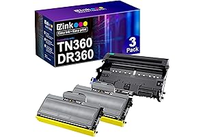 TN360 Brother Toner & Drum: Affordable Compatible Cartridge & Drum Unit for Crisp Prints