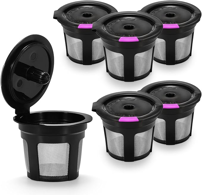 STYDDI 6Pack Reusable K Cups, Refillable K Cup Empty Coffee Capsule