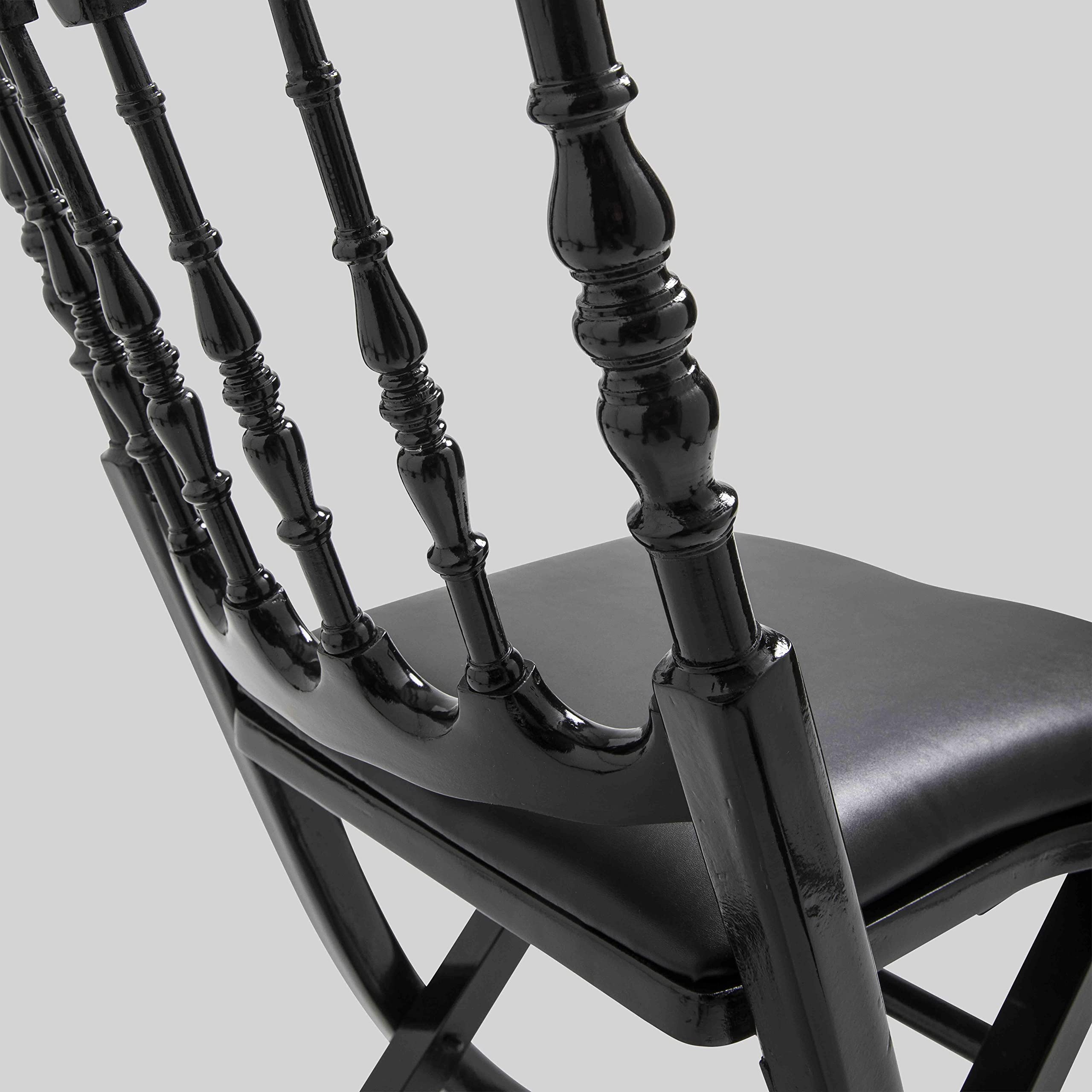 MobEventPro Chaises Pliantes Noires en Bois
