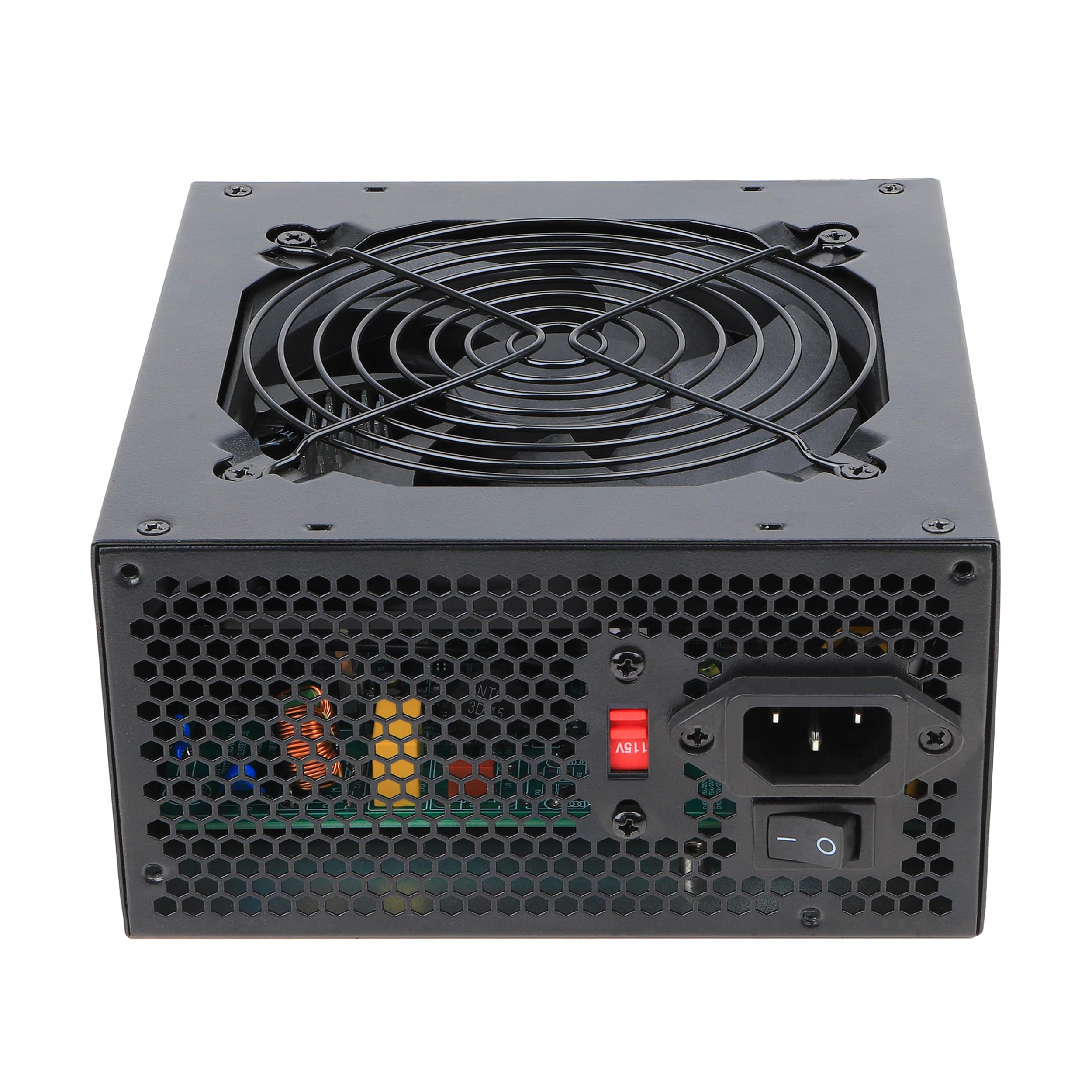 Zasilacz do gier 700 W PC, zasilacz 12 V do komputera z cichym wentylatorem 120 mm, niemodułowy zasilacz